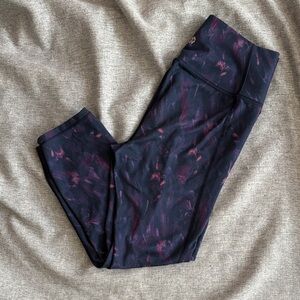 All in Motion Dark Purple & Plum Capri Leggings - L 10/12